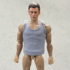 SU-RG-TBTK-GR: 1/12 scale Grey tank top for 6″ medium to slim body
