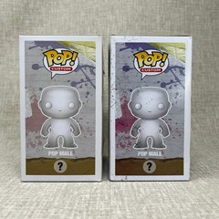 NEW Funko Pop DIY Custom Male Vinyl Figure Blank White Lot of 2