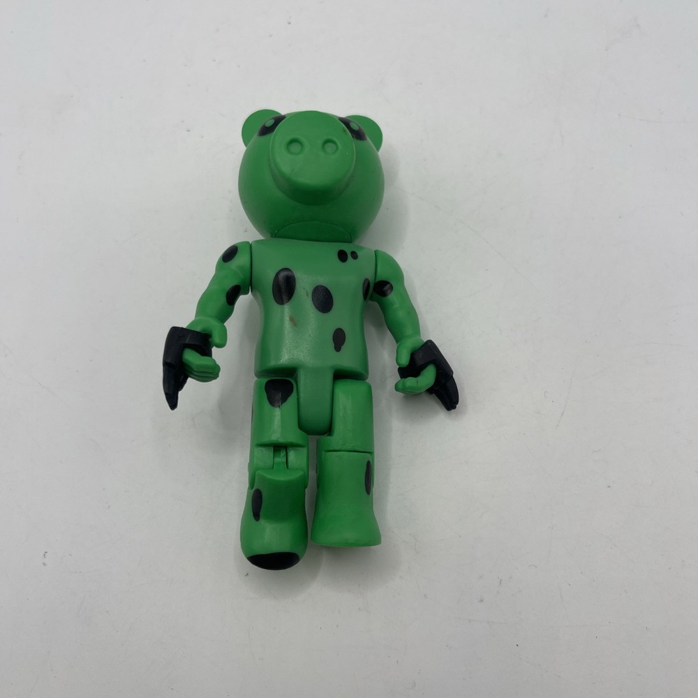 ROBLOX PIGGY Action Figure Toy Dinopiggy Articulated Buildable Green Loose 3.5”
