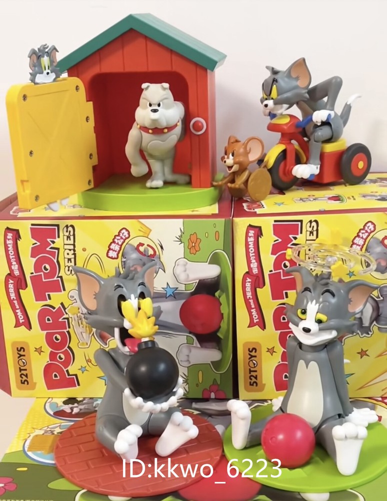 Authentic 52Toys Tom And Jerry Poor Tom Confirmed Blind Box Figure Cute HOT TOYS