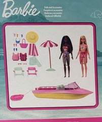 Barbie Lake Adventure Playset with 20+ Accessories Dolls Chairs Life Vests. New