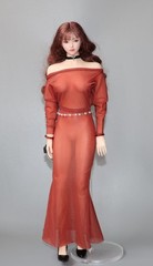 1/6 Female Ultra-thin Ice Silk Stretch Bodycon Skirt Fit 12″ PH Action Figure