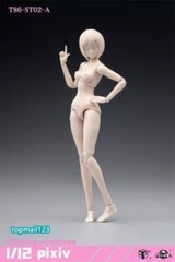 US 86TOYS 1/12 T86-ST Flexible 6″ Female Joint Action Figure Doll Body With Head
