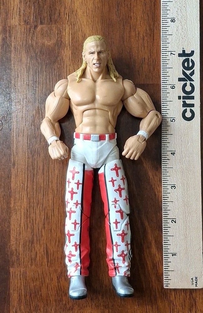 WWE SHAWN MICHAELS HBK DELUXE AGGRESSION JAKKS ACTION FIGURE Blonde Variant