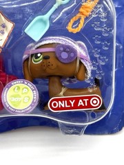 Littlest Pet Shop NIB Pirate Dachshund # 307 Target Exclusive Damaged Box