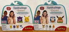 Pokemon Squish-a-longs Series 1 Mini Squish Squishmallows Pikachu Eevee Gengar