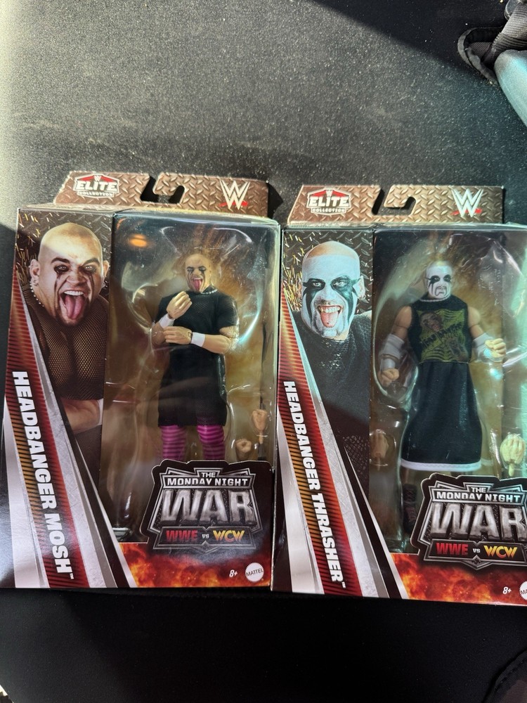 WWE Elite Monday Night War Series 11 Headbanger Thrasher & Mosh Lot of 2