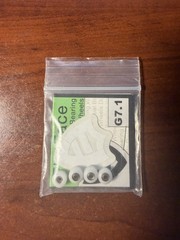 Flatface Fingerboard G7.1 Dual Bearing White Wheels