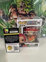 Funko Pop Shanks #2166 Signed Brandon Potter – One Piece – PSA Autograph