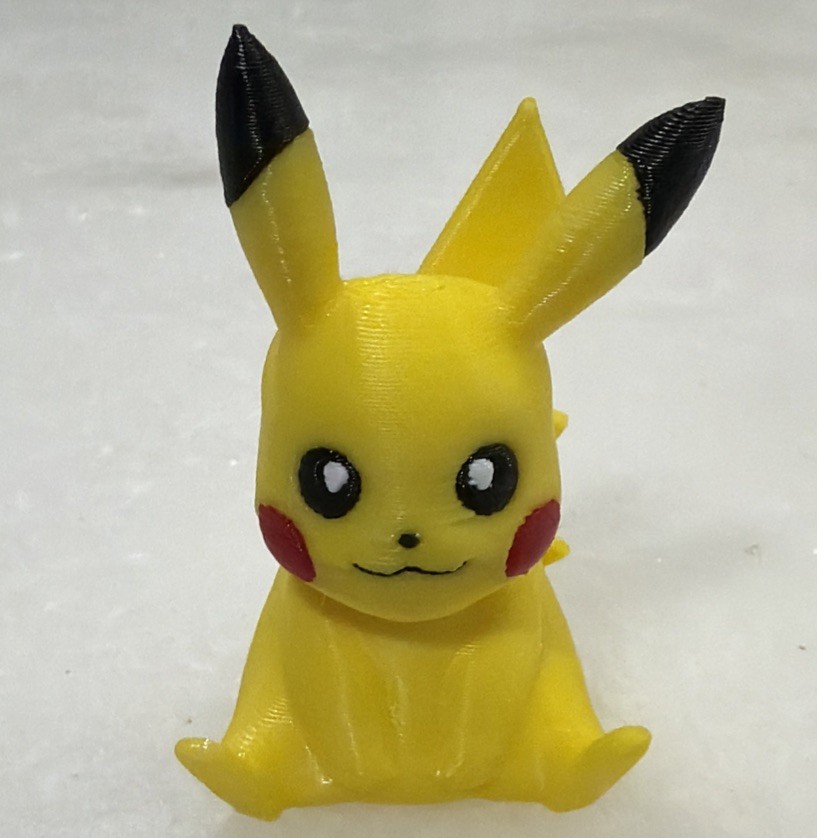 3d Printed Pokemon 2 Inch Pikachu Print Brand NEW FREE SHIPPING Multicolor