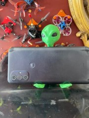 Green Alien Action Figure Phone/Tablet Stand