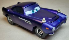 Disney Pixar Cars 2 Metallic Dark Blue Finn McMissile 1:55 FC Spy Secret Agent
