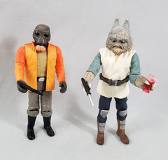 Star Wars Trilogy OTC Cantina Patron Feltipern Trevagg & Ponda Baba w/Weapon Cup