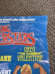 WWF LJN Dream Team Poster Beefcake/Valentine Titan Sports Vintage 1985