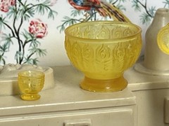 1:24 1950 Dollhouse Diorama Hostess Inspired by Marx with punch bowl set