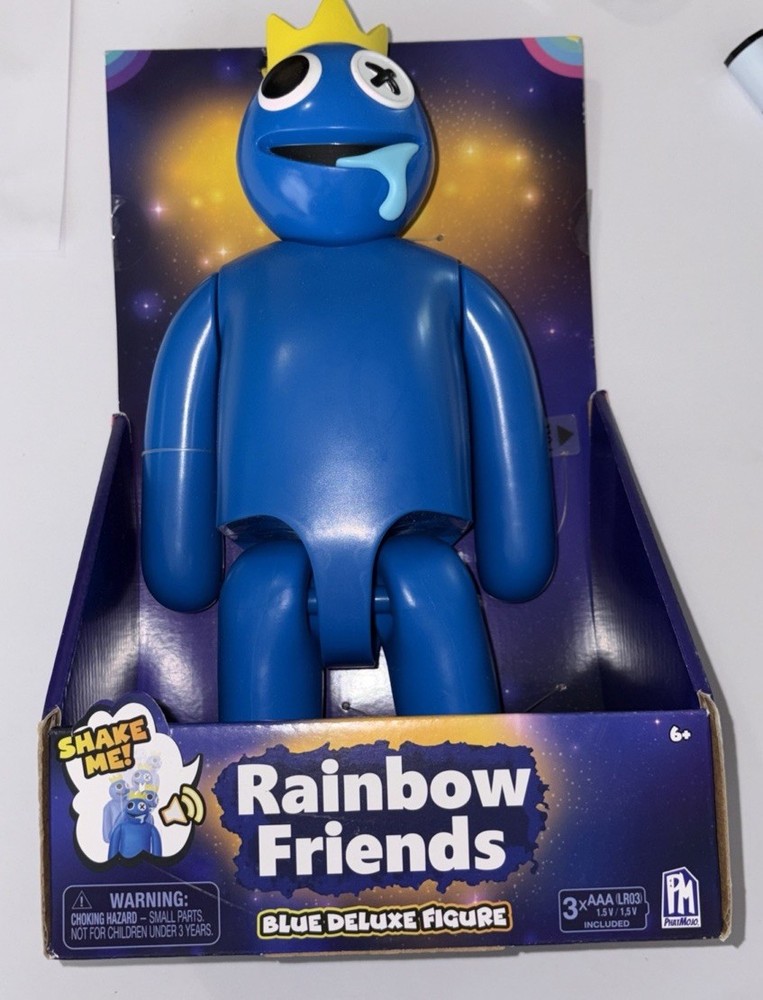 Rainbow Friends Blue Deluxe 12″ Action Figure w/Shake Me Sounds