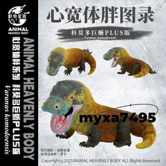 Animal Nebula Cute Chubby Plus Size Komodo Dragon Figure Model Statue Model Toy