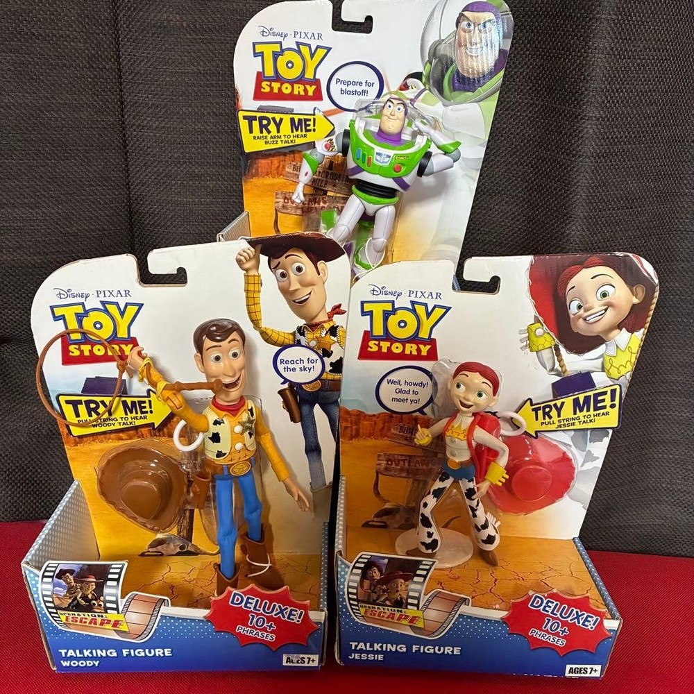 Mattel Toy Story Talking Figures Deluxe 3-Piece Set (English Version)
