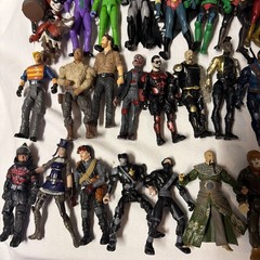 HUGE 4″ Action Figure Lot Of 68 No Duplicates Vtg 85′ Marvel DC Battlestar READ