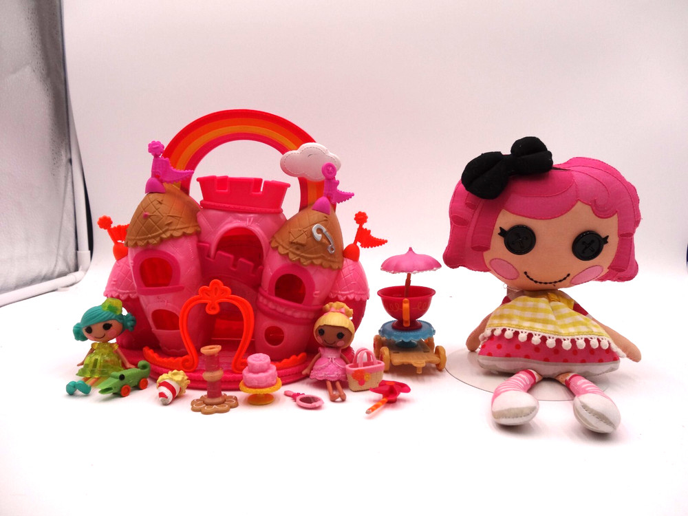 Lalaloopsy Tinies Sew Royal Castle Rainbow Cinder Slippers Doll Mini Cinder Clot