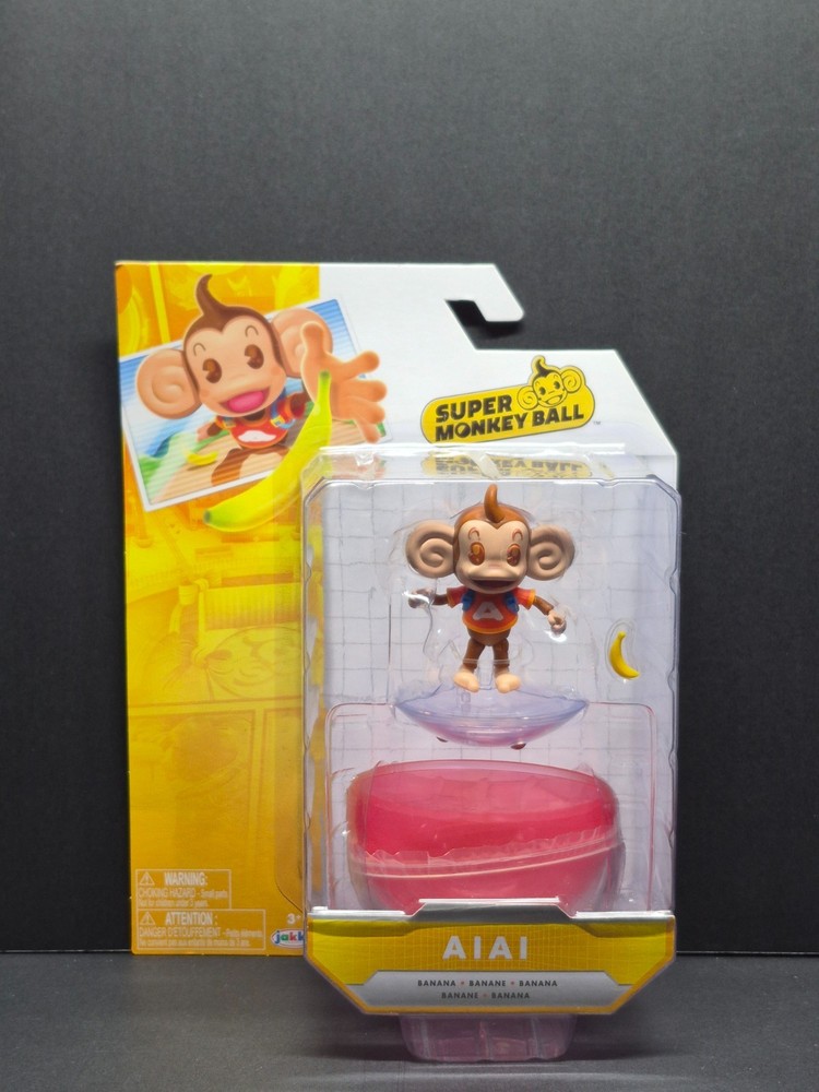 Sega 4in Tall AiAi Action Figurine Monkey Ball With 8 Points of Articulation NEW