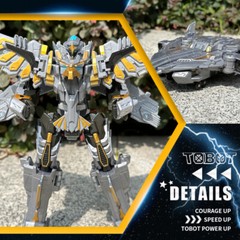 TOBOT V GD Silver Cyclone Hawk Transforming Robot Vehicle Jet Plane Kids Toy