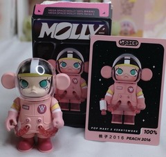 Pop Mart Mega Space Molly 100 Series 3 Peach 2016 Opened To Identify