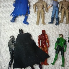 Action Figures Lot Of 13 Mixed Lot With Carrying Case