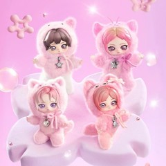POP MART aespa Fluffy Club Series Vinyl Plush Doll Pendant Card Holder Blind Box
