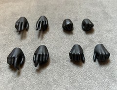 1/6 Female Black Gloved Hands For 12″ TBLeague Hot Toys PHICEN Worldbox Figure
