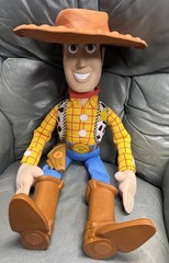 Vintage Toy Story Lifesize Woody Giant 2.5 Ft. Plush RARE PIXAR Mattel Disney