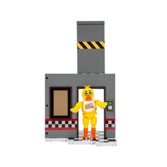 FNAF Five Nights at Freddy’s Jazwares Classic Chica Office Set 5″ Figure DAMAGE