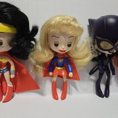 DC Super Hero Girls Posable Mini Dolls Catwoman Batgirl Wonderwoman Supergirl