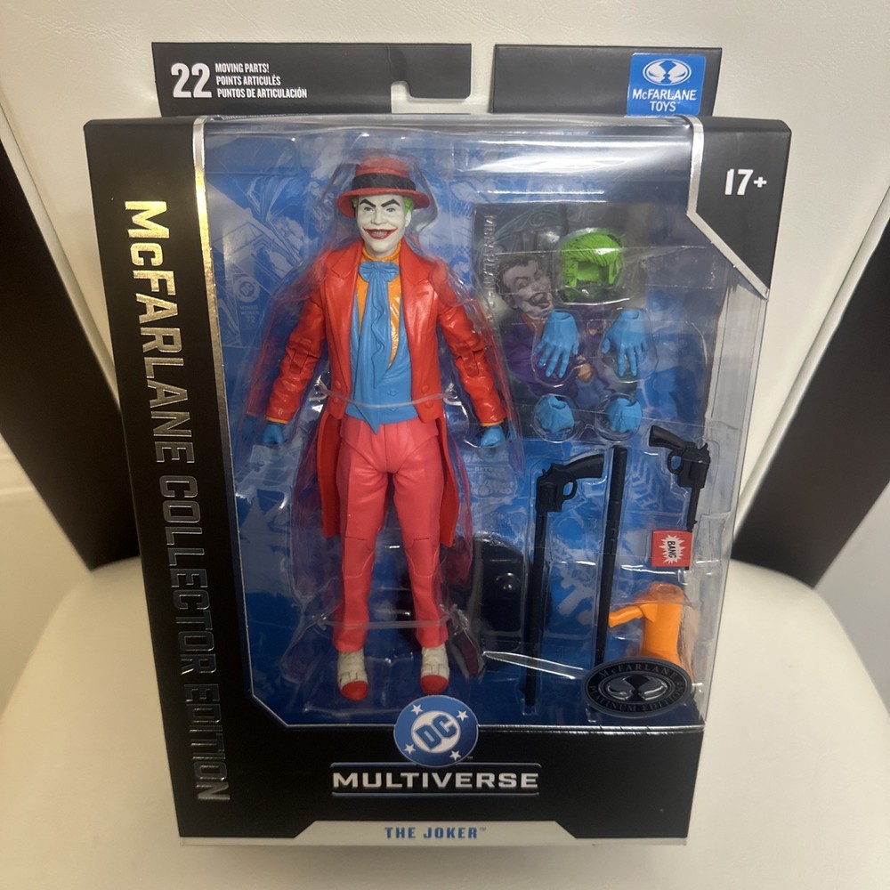 McFarlane DC Multiverse Batman 1989 Jack Nicholson JOKER 7-inch figure PLATINUM