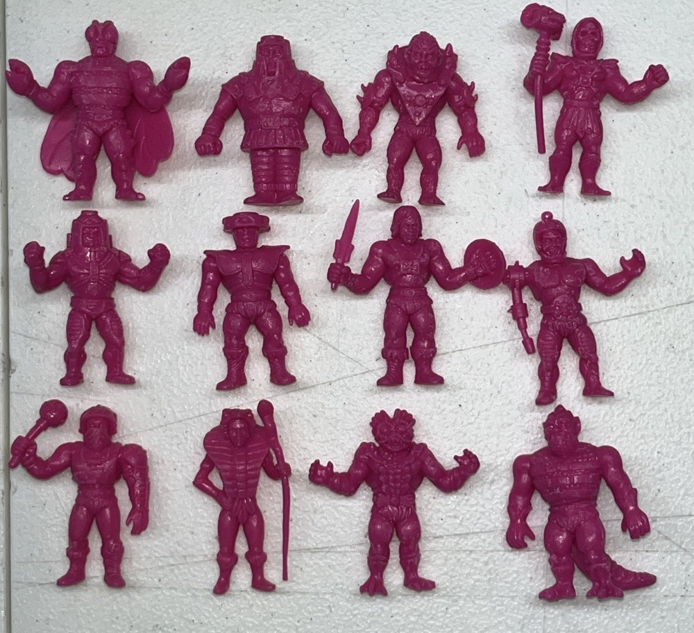 Super 7 Masters of the Universe M.U.S.C.L.E. w1 trashcan full set of 12 figures