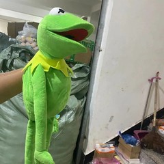 60CM Kermit Frog Plush Doll Soft Stuffed Hand Puppet Kids Gift