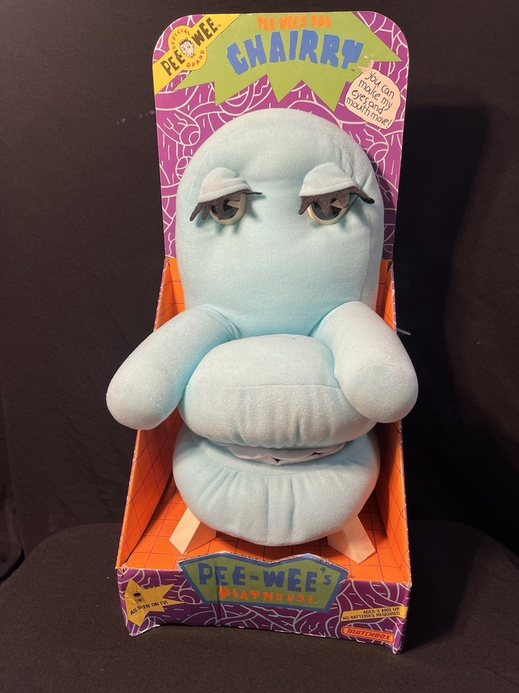 Vintage Pee-wee’s Playhouse Chairry Plush Toy – Matchbox 1988 – New in Box! RARE