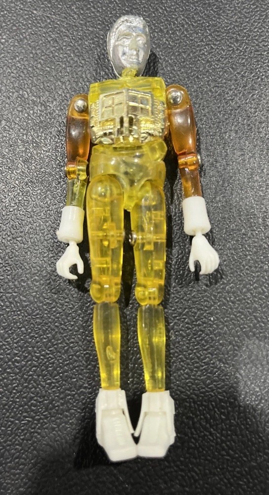 1976 MICRONAUTS Time Traveler Yellow Action Figure 1976 Vintage Complete