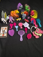 VTG Lot of 24pc My Little Pony & Miscellaneous Accessories