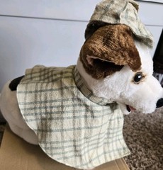 Vintage Wishbone Dog Plush 12″ PBS Jack Russell Terrier w/ Hat Cape Costume 1996