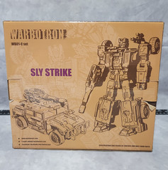 Warbotron WB01-C Sly Strike figure – complete with box and sleeve