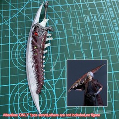 3D Hand-painted 1/12 Devil Sword Sparda Weapon Model For 6″ Action Figure