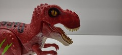 Zuru Robo Alive Dino War T-Rex Red Walks Roars Lights Up No Armor WORKS TESTED