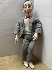 Vintage 1987 Pee-Wee Herman Talking Pull String 18” Doll Peewee Voice Distorted
