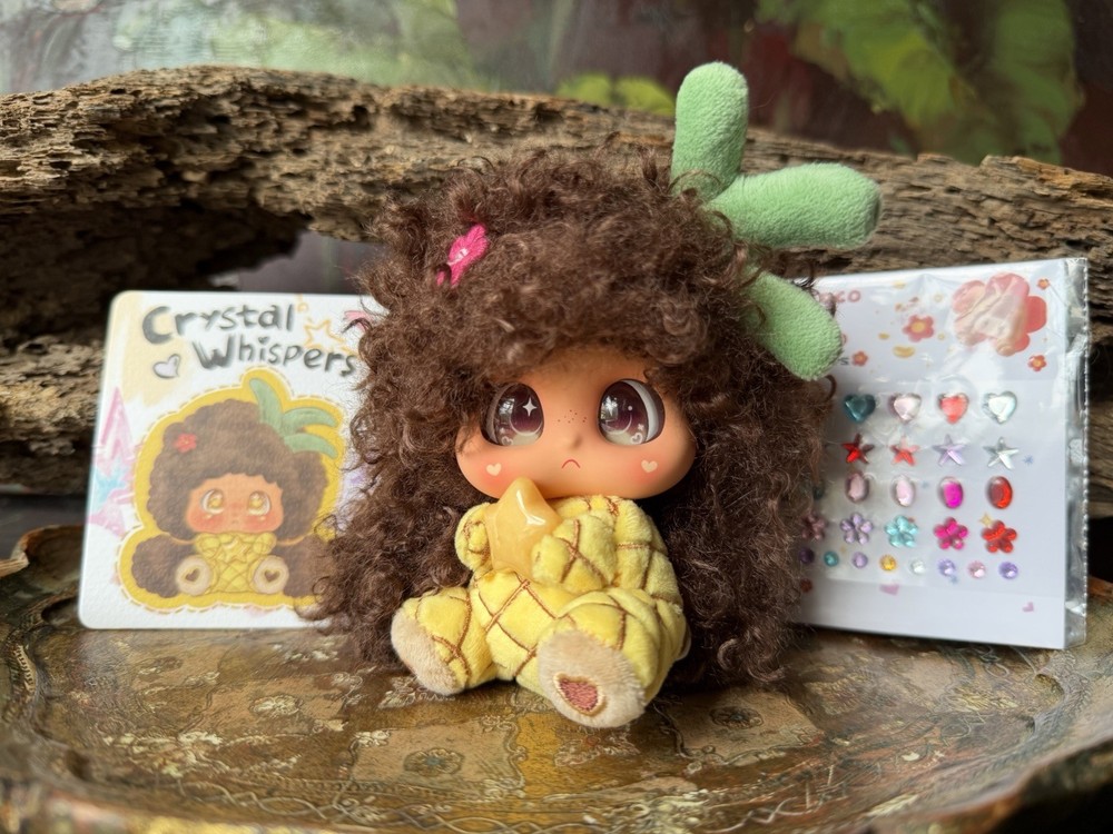 Micoco & Nono Crystal Whispers Plush Citrine Pineapple *US Seller Fast Ship