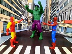 Custom Display Retro Comic Book City Marvel DC 3.75 Inch Scale Free Shipping
