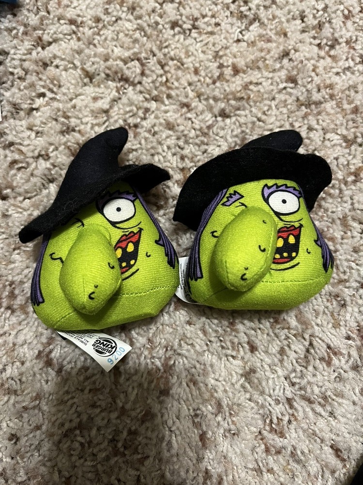 Two 1999 Witch Hazel 4″ Burger King Silly Slammers Halloween Action Figure #3