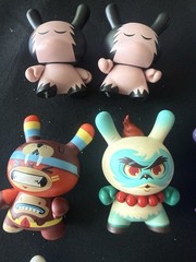 Lot Of 6 Tokidoki Figurines Cheetah, Sergeant + 6 Kidrobot Dunny bear Cactus
