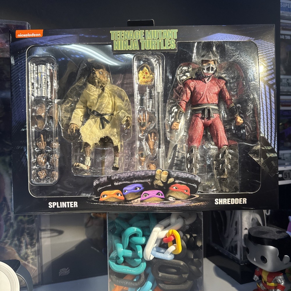 NECA TMNT Movie Splinter and Shredder – 2pack