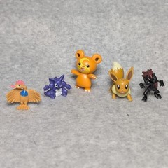 Pokemon Mini Figures Lot of 5 Eevee Teddiursa Nidoking Fearow Zoroark